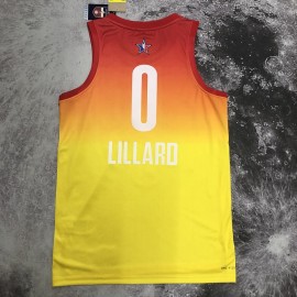 Camiseta Damian Lillard #0 All-Star 2023 Amarillo Camiseta Damian Lillard #0 All-Star 2023 Amarillo