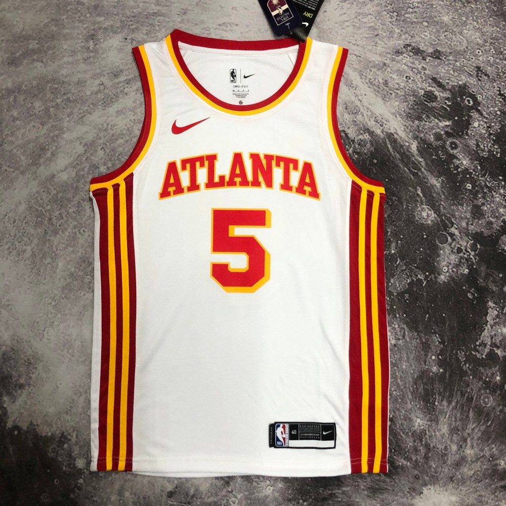 Camiseta Dejounte Murray #5 Atlanta Hawks Blanco Camiseta Dejounte Murray #5 Atlanta Hawks Blanco