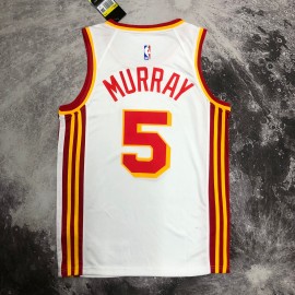 Camiseta Dejounte Murray #5 Atlanta Hawks Blanco Camiseta Dejounte Murray #5 Atlanta Hawks Blanco
