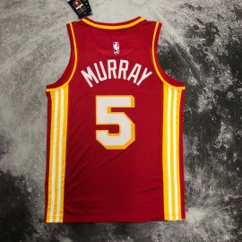 Camiseta Dejounte Murray #5 Atlanta Hawks Rojo Camiseta Dejounte Murray #5 Atlanta Hawks Rojo