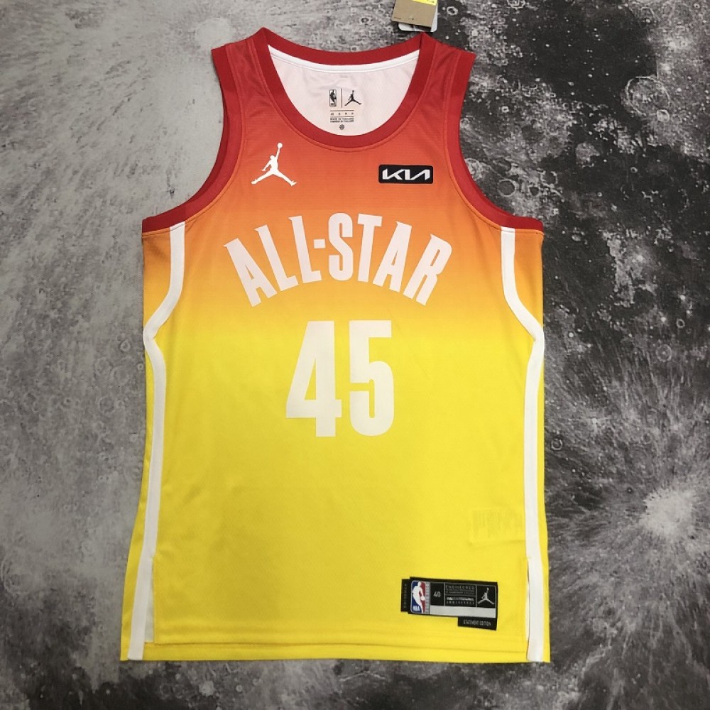 Camiseta Donovan Mitchell #45 All-Star 2023 Amarillo Camiseta Donovan Mitchell #45 All-Star 2023 Amarillo