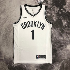 Camiseta Mikal Bridges #1 Brooklyn Nets Blanco