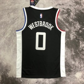Camiseta Russell Westbrook #0 Los Angeles Clippers Negro Camiseta Russell Westbrook #0 Los Angeles Clippers Negro