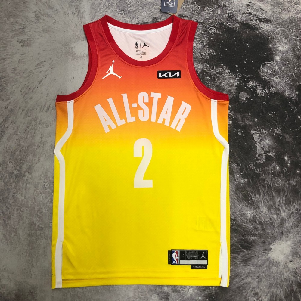Camiseta Shai Gilgeous-Alexander #2 All-Star 2023 Amarillo  Camiseta Shai Gilgeous-Alexander #2 All-Star 2023 Amarillo