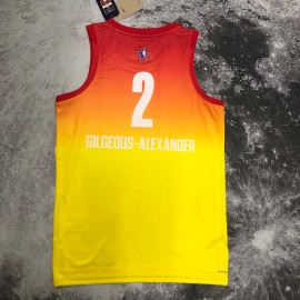 Camiseta Shai Gilgeous-Alexander #2 All-Star 2023 Amarillo  Camiseta Shai Gilgeous-Alexander #2 All-Star 2023 Amarillo