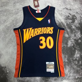 Camiseta Stephen Curry #30 Golden State Warriors 2010 Classic Edition Azul Marino