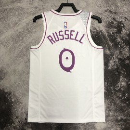 Camiseta Bill Russell #0 Minnesota Timberwolves Blanco Camiseta Bill Russell #0 Minnesota Timberwolves Blanco