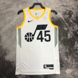 Camiseta Donovan Mitchell #45 Utah Jazz 2023 Blanco