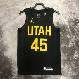 Camiseta Donovan Mitchell #45 Utah Jazz 2023 Negro Jordan Limited Edition