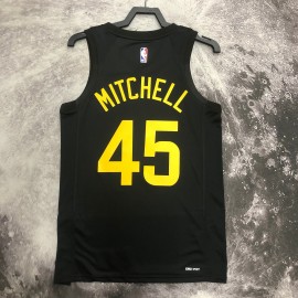 Camiseta Donovan Mitchell #45 Utah Jazz 2023 Negro Jordan Limited Edition Camiseta Donovan Mitchell #45 Utah Jazz 2023 Negro Jordan Limited Edition