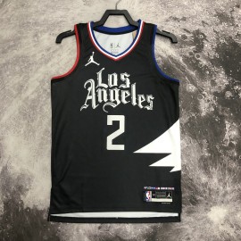 Camiseta Kawhi Leonard #2 Los Angeles Clippers 2023 Negro Jordan Limited Edition