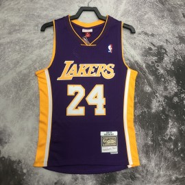 Camiseta Kobe Bryant #24 Los Angeles Lakers 2009 Púrpura V-Neck