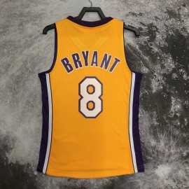 Camiseta Kobe Bryant #8 Los Angeles Lakers 2000 Amarillo