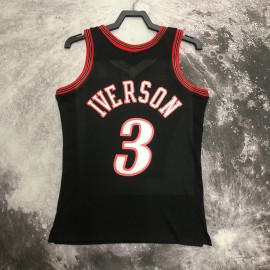 Camiseta Allen Iverson #3 Philadelphia 76ers 1998 Negro Camiseta Allen Iverson #3 Philadelphia 76ers 1998 Negro