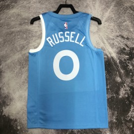 Camiseta Bill Russell #0 Minnesota Timberwolves Azul Camiseta Bill Russell #0 Minnesota Timberwolves Azul