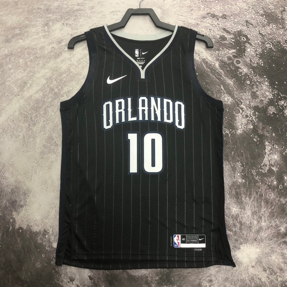 Camiseta Bol Bol #10 Orlando Magic 2023 Negro City Edition Camiseta Bol Bol #10 Orlando Magic 2023 Negro City Edition