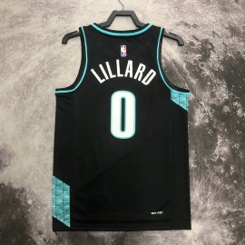 Camiseta Damian Lillard #0 Portland Trail Blazers 2023 Negro City Edition Camiseta Damian Lillard #0 Portland Trail Blazers 2023 Negro City Edition