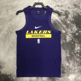Camiseta De Entrenamiento Los Angeles Lakers 2023 Púrpura