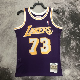 Camiseta Dennis Rodman #73 Los Angeles Lakers 1998/99 Púrpura