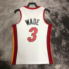 Camiseta Dwyane Wade #3 Miami Heat 2005/06 Blanco Camiseta Dwyane Wade #3 Miami Heat 2005/06 Blanco