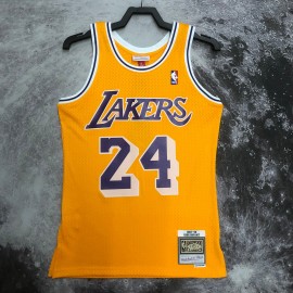 Camiseta Kobe Bryant #24 Los Angeles Lakers 2007/08 Amarillo