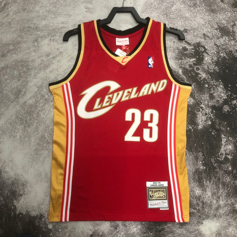Camiseta Lebron James #23 Cleveland Cavaliers 2003/04 Rojo Camiseta Lebron James #23 Cleveland Cavaliers 2003/04 Rojo