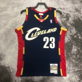 Camiseta Lebron James #23 Cleveland Cavaliers 2008/09 Azul Marino