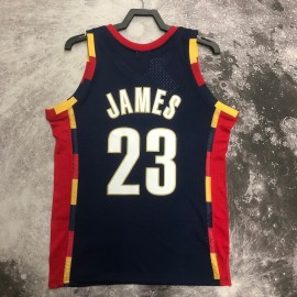 Camiseta Lebron James #23 Cleveland Cavaliers 2008/09 Azul Marino Camiseta Lebron James #23 Cleveland Cavaliers 2008/09 Azul Marino