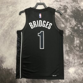 Camiseta Mikal Bridges #1 Brooklyn Nets 2023 Negro Jordan Limited Edition Camiseta Mikal Bridges #1 Brooklyn Nets 2023 Negro Jordan Limited Edition