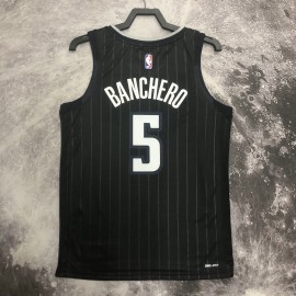 Camiseta Paolo Banchero #5 Orlando Magic 2023 Negro City Edition Camiseta Paolo Banchero #5 Orlando Magic 2023 Negro City Edition