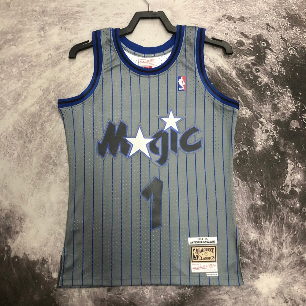 Camiseta Penny Hardaway #1 Orlando Magic 1994/95 Gris Camiseta Penny Hardaway #1 Orlando Magic 1994/95 Gris