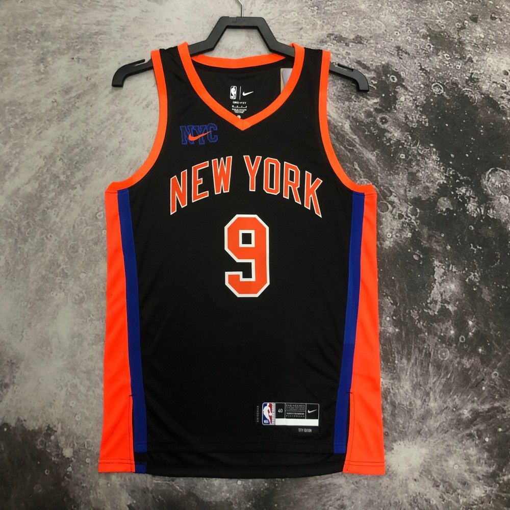 Camiseta RJ Barrett #9 New York Knicks 2023 City Edition Camiseta RJ Barrett #9 New York Knicks 2023 City Edition