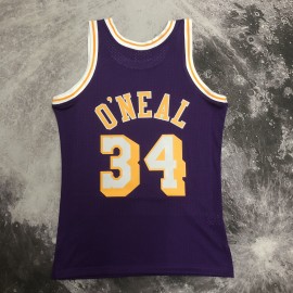 Camiseta Shaquille O'Neal #34 Los Angeles Lakers 1996/97 Púrpura