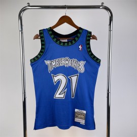 Camiseta Kevin Garnett #21 Minnesota Timberwolves 2003/04 Azul