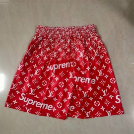 Pantalón Corto De Bolsillo Chicago Bulls x Supreme x LV Rojo
