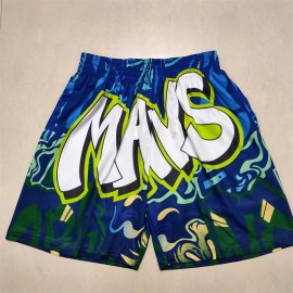 Pantalón Corto De Bolsillo Dallas Mavericks Azul/Verde