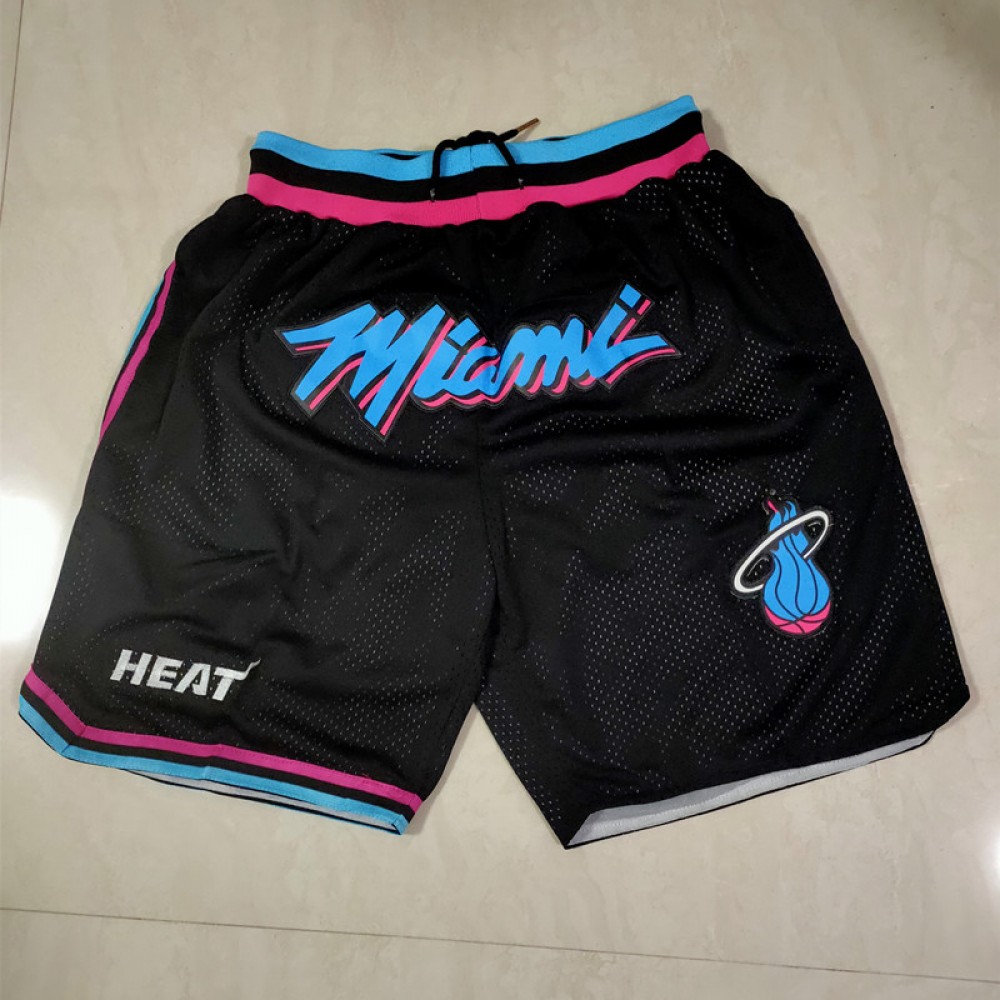 Pantalón Corto De Bolsillo Miami Heat City Edition Negro