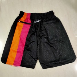 Pantalón Corto De Bolsillo Miami Heat Negro Rainbow Edition
