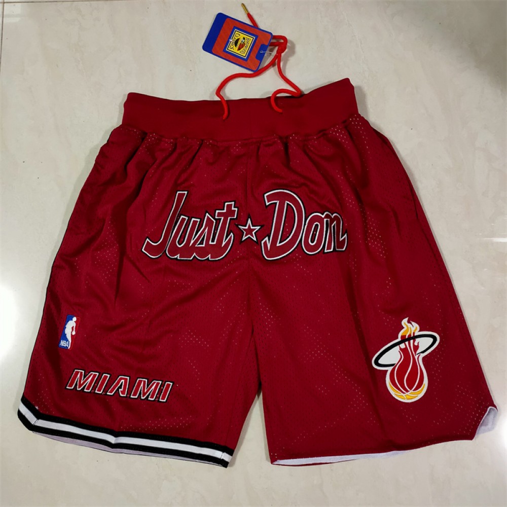 Pantalón Corto De Bolsillo Miami Heat Rojo