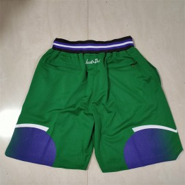 Pantalón Corto De Bolsillo Milwaukee Bucks Verde Classic Edition