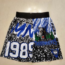 Pantalón Corto De Bolsillo Minnesota Timberwolves MN Negro