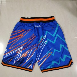 Pantalón Corto De Bolsillo New York Knicks Azul Edición Relámpago