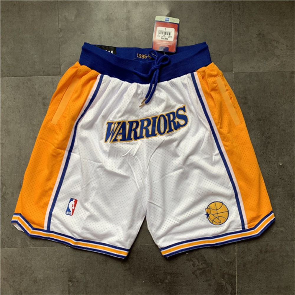 Pantalón Corto Golden State Warriors Blanco Classic Edition