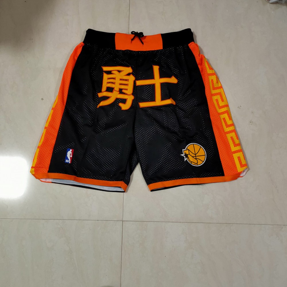 Pantalón Corto Golden State Warriors Negro Chinese Edition