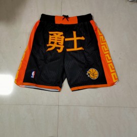 Pantalón Corto Golden State Warriors Negro Chinese Edition