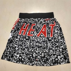 Pantalón Corto Miami Heat MN Gran Logotipo Negro/Rojo