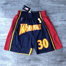 Pantalón Corto Stephen Curry #30 Golden State Warriors Azul Negro/Rojo