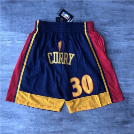 Pantalón Corto Stephen Curry #30 Golden State Warriors Azul Negro/Rojo Pantalón Corto Stephen Curry #30 Golden State Warriors Azul Negro/Rojo