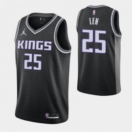 Camiseta Alex Len #25 Sacramento Kings Negro
