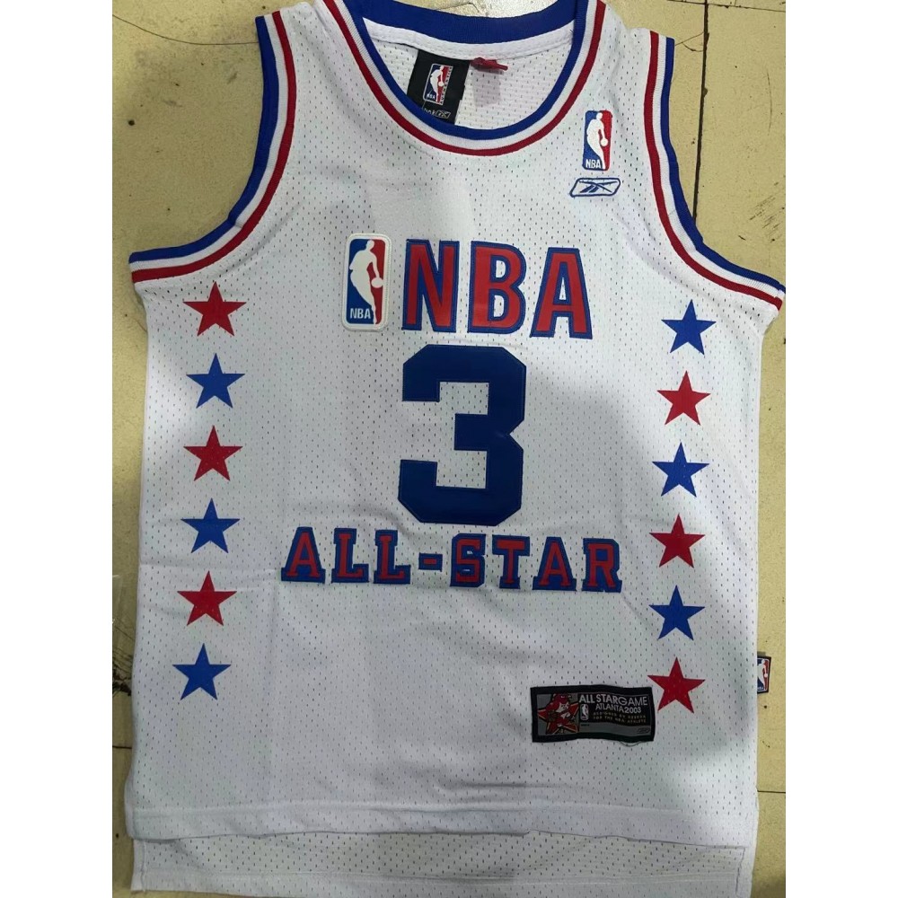 Camiseta Allen Iverson #3 All-Star 2003 Blanco Classic Edition Niño Camiseta Allen Iverson #3 All-Star 2003 Blanco Classic Edition Niño